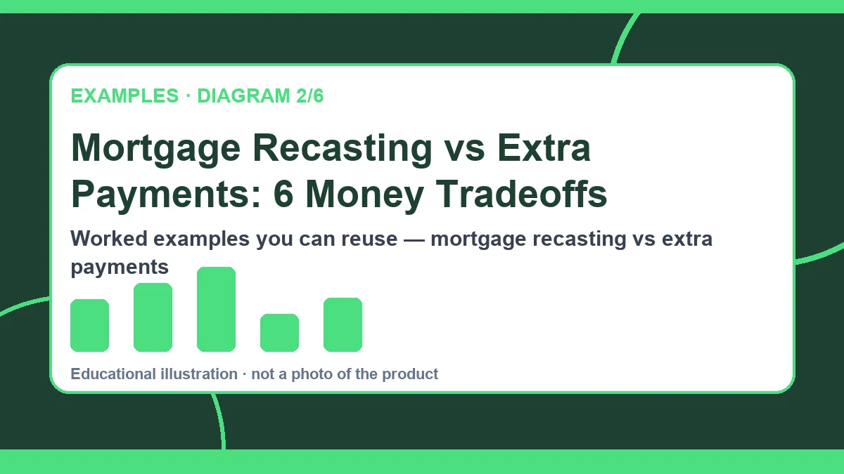 mortgage recasting vs extra payments diagram 2